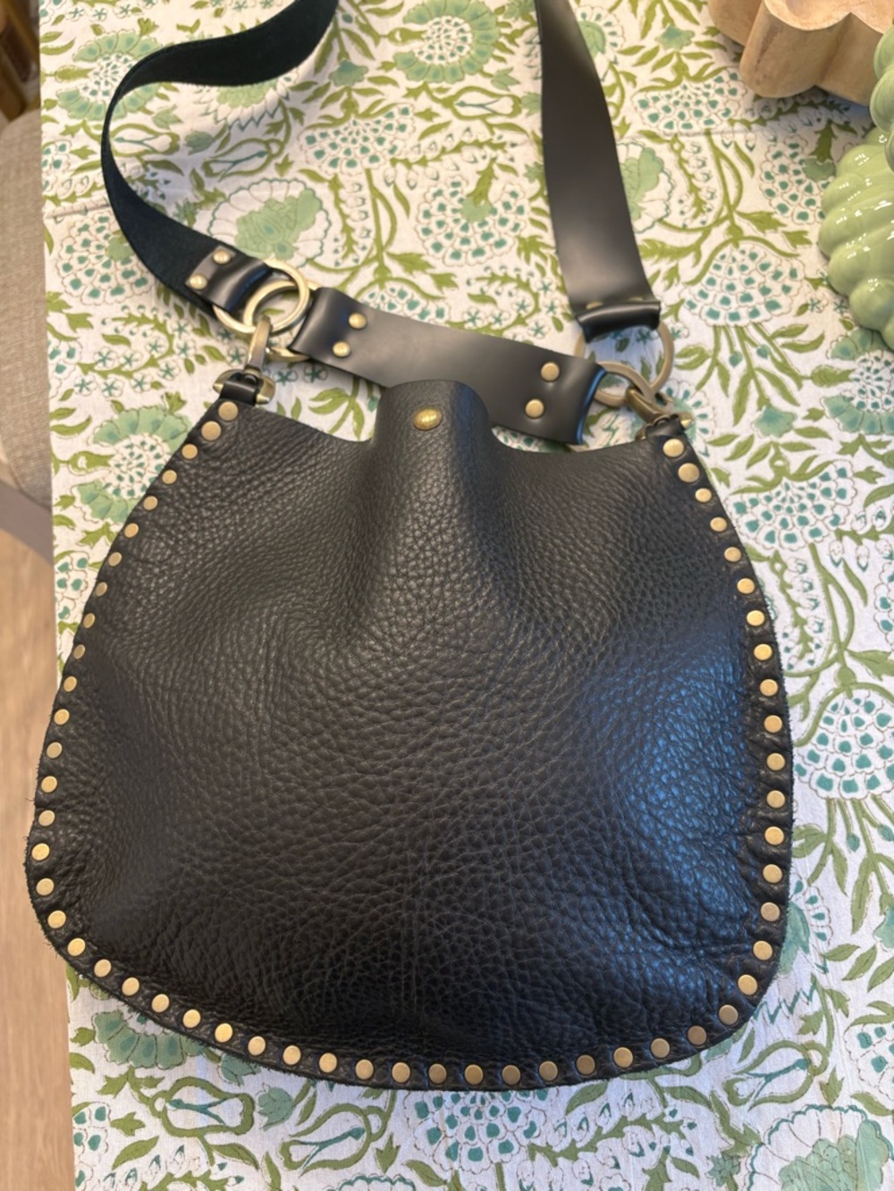 Stephanie Wheat Rebellion Bags Medium X-Body Black Leather